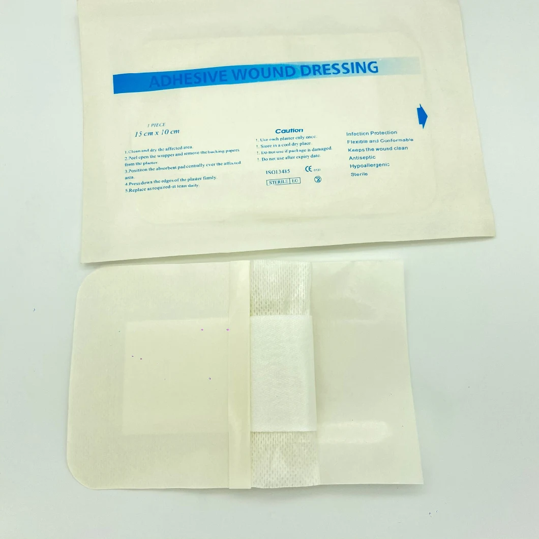 Hypoallergenic Hydrogel Sterile Silicone Foam Absorbent Pad Non Adhesive Woven Wound Dressing