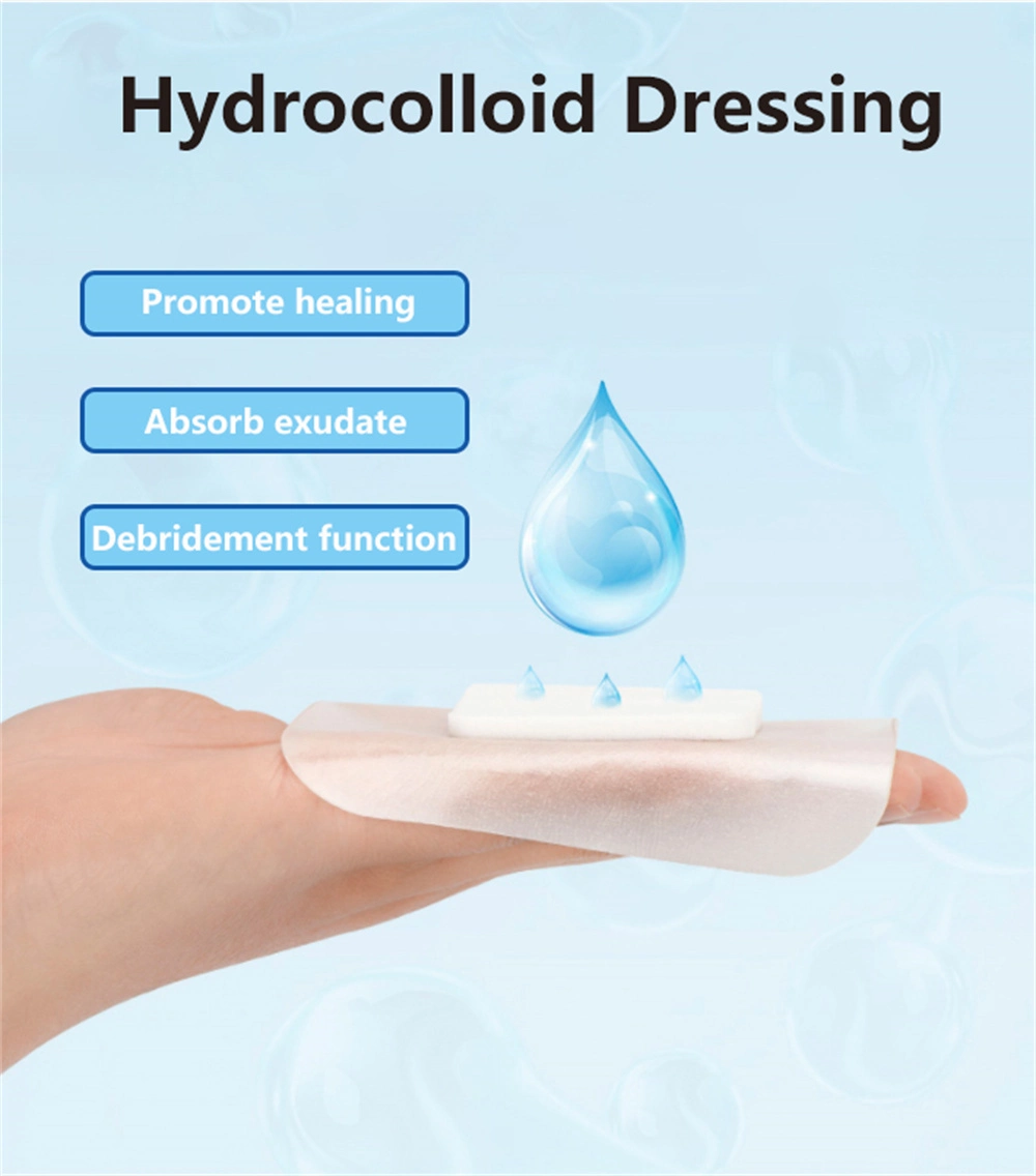 Disposable First Aid Adhesive Advanced Hydrocolloid Wound Dressing for Exuding Woundssterile